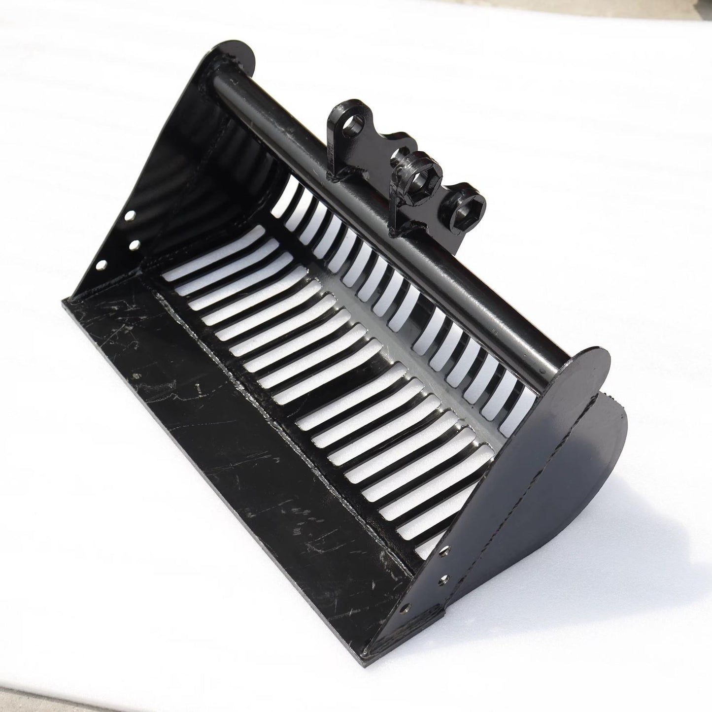 Benna grigliata spietratrice per miniescavatore Da 60 Cm Perni 25