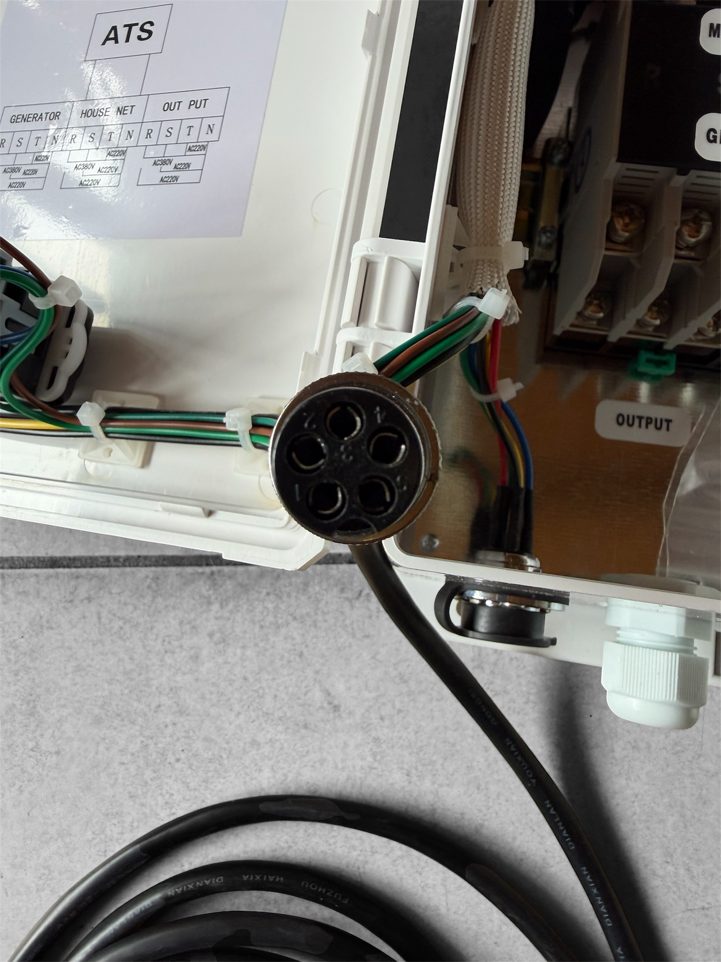 QUADRO RETE AUTOMATICO ATS 230 400V UNIVERSALE GRUPPO ELETTROGENO 5 PIN GENERATO