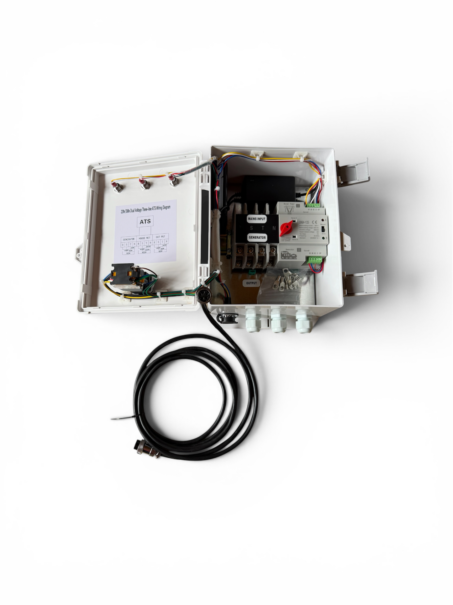 QUADRO RETE AUTOMATICO ATS 230 400V UNIVERSALE GRUPPO ELETTROGENO 5 PIN GENERATO