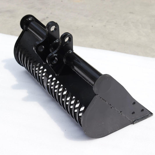 Benna grigliata spietratrice per miniescavatore Da 60 Cm Perni 25