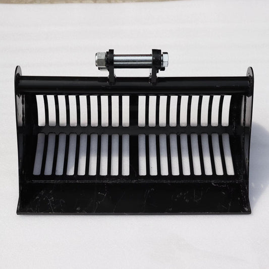 Benna grigliata spietratrice per miniescavatore Da 60 Cm Perni 25
