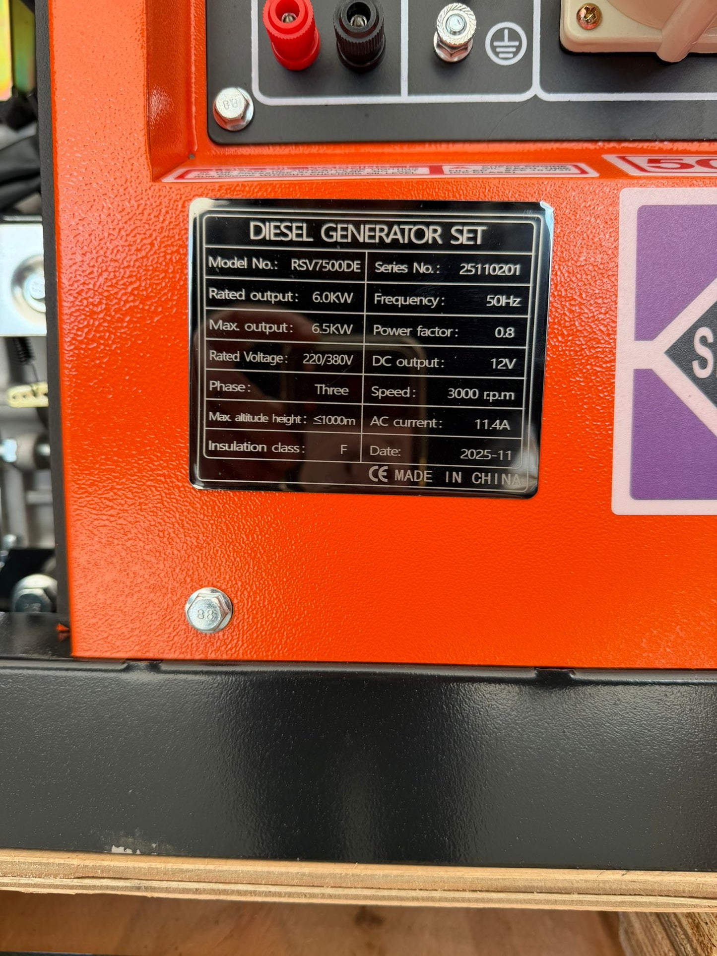Gruppo elettrogeno genset diesel 6 KW  SPEDIZIONE INCLUSA