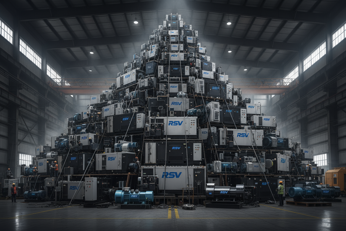 MONTAGNA DI GRUPPI ELETTROGENI RSV